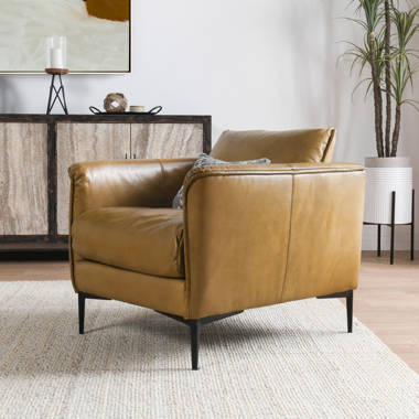 Steelside Ellsworth Leather Armchair Wayfair